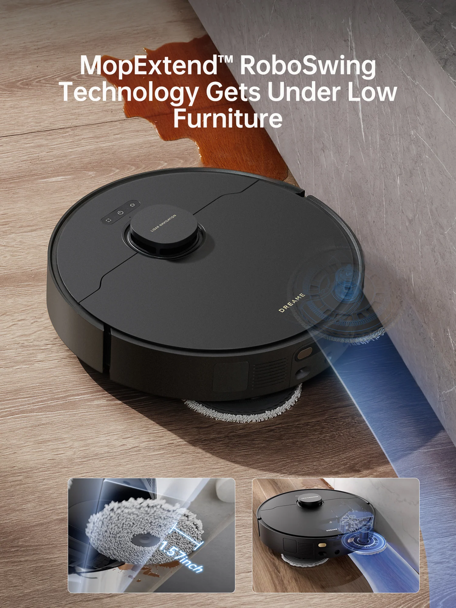 Dreame X40 Ultra Cleaning Bundle, Robot Vacuum and Mop, 3 Extra Dust Bags - Image 5